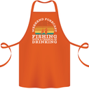 Fishing Weekend Forecast Funny Fisherman Beer Cotton Apron 100% Organic Orange