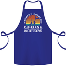 Fishing Weekend Forecast Funny Fisherman Beer Cotton Apron 100% Organic Royal Blue