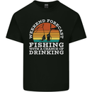 Fishing Weekend Forecast Funny Fisherman Beer Mens Cotton T-Shirt Tee Top Black