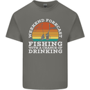 Fishing Weekend Forecast Funny Fisherman Beer Mens Cotton T-Shirt Tee Top Charcoal