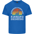 Fishing Weekend Forecast Funny Fisherman Beer Mens Cotton T-Shirt Tee Top Royal Blue