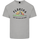 Florida Home Funny Raccoon Mens Cotton T-Shirt Tee Top Sports Grey