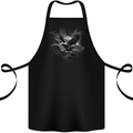 Flying American Eagle & USA Flag Cotton Apron 100% Organic Black