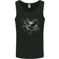 Flying American Eagle & USA Flag Mens Vest Tank Top Black