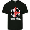 Football England Flag Mens Cotton T-Shirt Tee Top Black