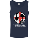 Football England Flag Mens Vest Tank Top Navy Blue
