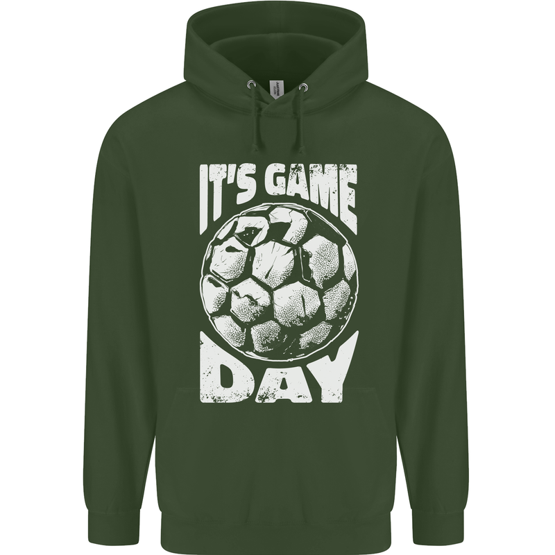 Football Game Day England Ireland Scotland Wales Childrens Kids Hoodie Forest Green