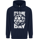 Football Game Day England Ireland Scotland Wales Childrens Kids Hoodie Navy Blue