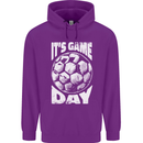 Football Game Day England Ireland Scotland Wales Childrens Kids Hoodie Purple