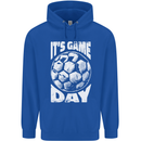 Football Game Day England Ireland Scotland Wales Childrens Kids Hoodie Royal Blue