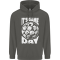 Football Game Day England Ireland Scotland Wales Childrens Kids Hoodie Storm Grey