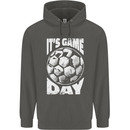 Football Game Day England Ireland Scotland Wales Childrens Kids Hoodie Storm Grey