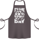 Football Game Day England Ireland Scotland Wales Cotton Apron 100% Organic Dark Grey
