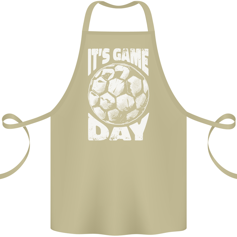 Football Game Day England Ireland Scotland Wales Cotton Apron 100% Organic Khaki