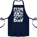 Football Game Day England Ireland Scotland Wales Cotton Apron 100% Organic Navy Blue