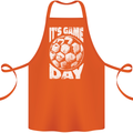 Football Game Day England Ireland Scotland Wales Cotton Apron 100% Organic Orange