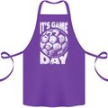 Football Game Day England Ireland Scotland Wales Cotton Apron 100% Organic Purple