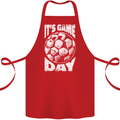 Football Game Day England Ireland Scotland Wales Cotton Apron 100% Organic Red