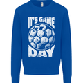 Football Game Day England Ireland Scotland Wales Kids Sweatshirt Jumper Royal Blue