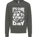 Football Game Day England Ireland Scotland Wales Kids Sweatshirt Jumper Storm Grey