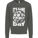 Football Game Day England Ireland Scotland Wales Kids Sweatshirt Jumper Storm Grey