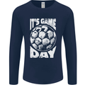 Football Game Day England Ireland Scotland Wales Mens Long Sleeve T-Shirt Navy Blue