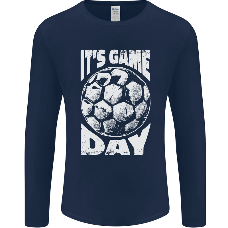 Football Game Day England Ireland Scotland Wales Mens Long Sleeve T-Shirt Navy Blue