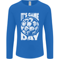 Football Game Day England Ireland Scotland Wales Mens Long Sleeve T-Shirt Royal Blue