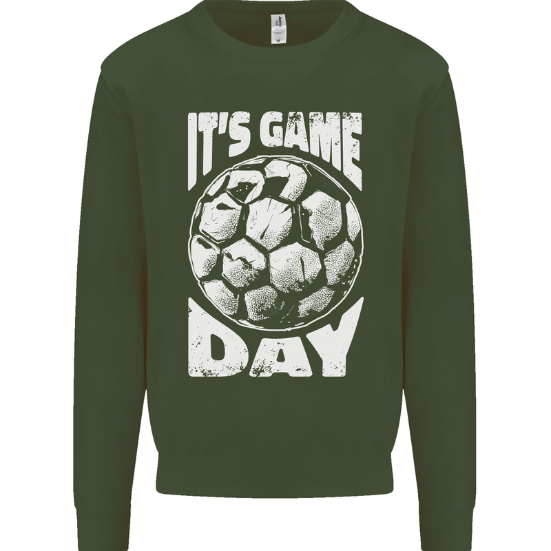 Football Game Day England Ireland Scotland Wales Mens Sweatshirt Jumper Forest Green