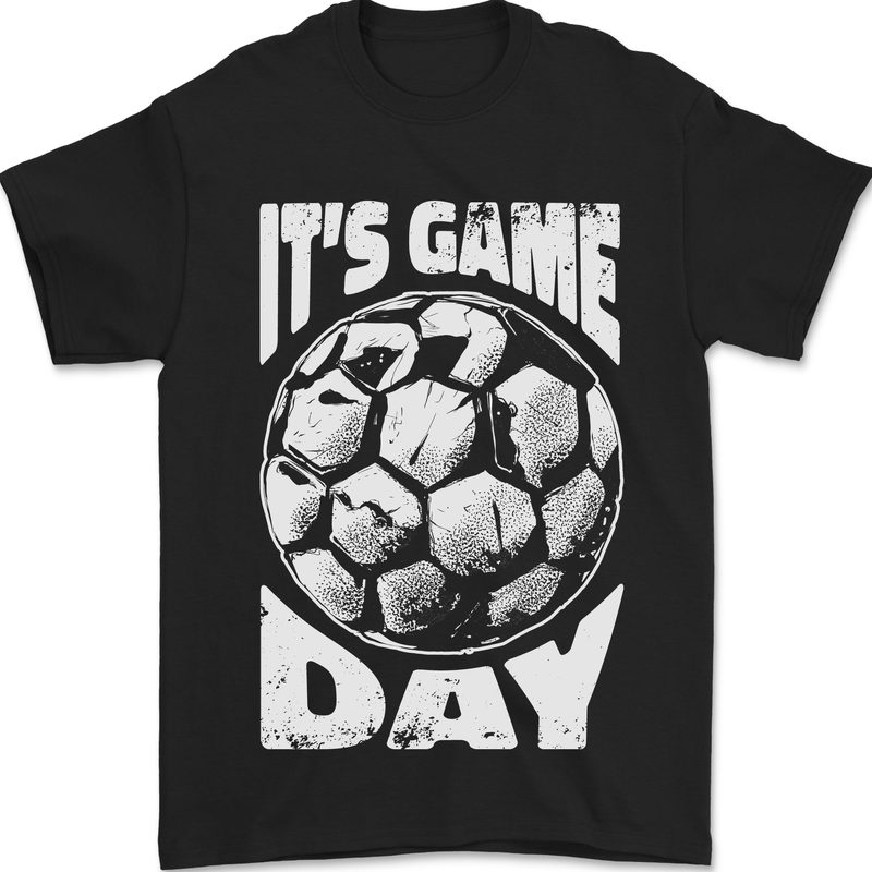 Football Game Day England Ireland Scotland Wales Mens T-Shirt 100% Cotton Black