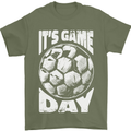 Football Game Day England Ireland Scotland Wales Mens T-Shirt 100% Cotton Military Green