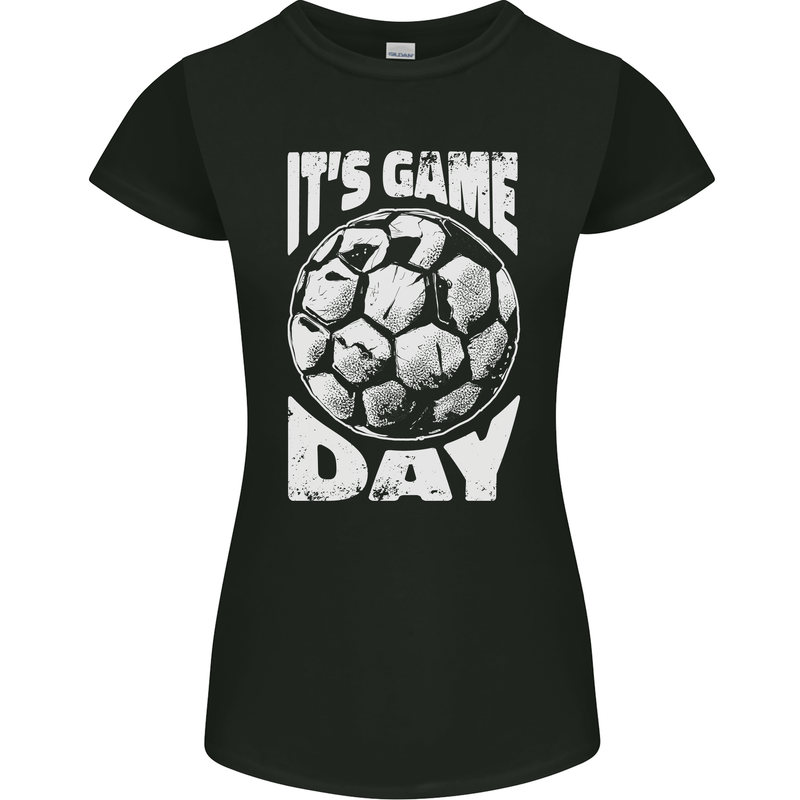 Football Game Day England Ireland Scotland Wales Womens Petite Cut T-Shirt Black