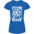 Football Game Day England Ireland Scotland Wales Womens Petite Cut T-Shirt Royal Blue