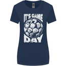 Football Game Day England Ireland Scotland Wales Womens Wider Cut T-Shirt Navy Blue