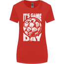 Football Game Day England Ireland Scotland Wales Womens Wider Cut T-Shirt Red