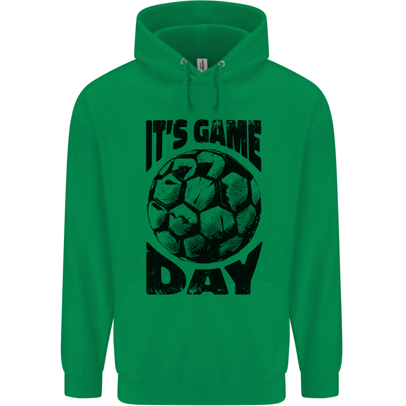 Football Its Game Day Soccer Childrens Kids Hoodie Irish Green