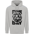 Football Its Game Day Soccer Childrens Kids Hoodie Sports Grey