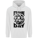 Football Its Game Day Soccer Childrens Kids Hoodie White