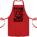 Football Its Game Day Soccer Cotton Apron 100% Organic Red