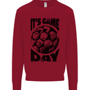Football Its Game Day Soccer Kids Sweatshirt Jumper Red