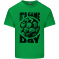 Football Its Game Day Soccer Kids T-Shirt Childrens Irish Green