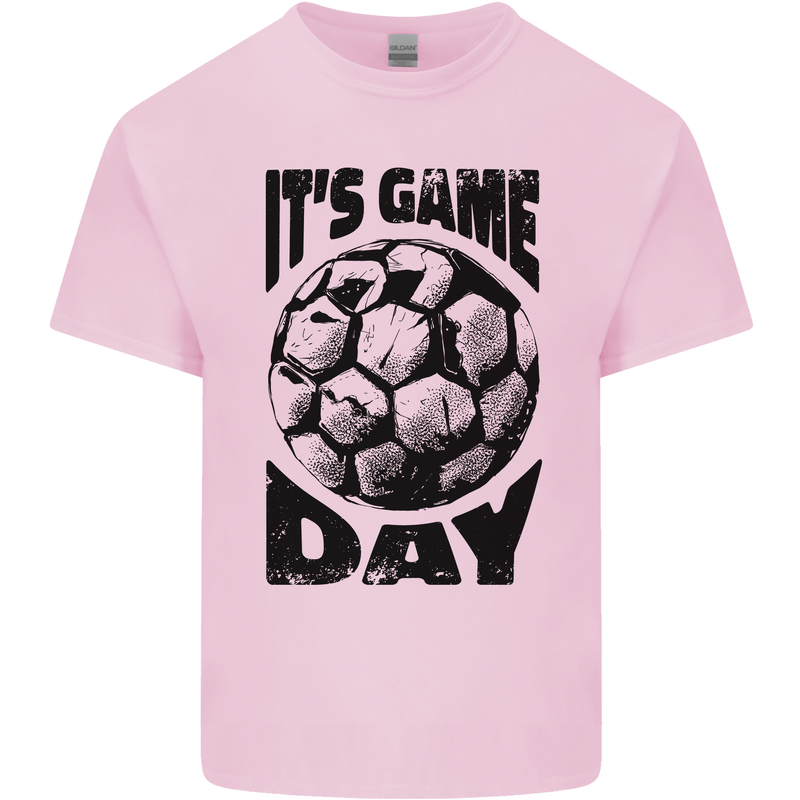 Football Its Game Day Soccer Kids T-Shirt Childrens Light Pink
