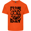 Football Its Game Day Soccer Kids T-Shirt Childrens Orange