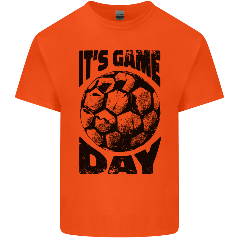 Football Its Game Day Soccer Kids T-Shirt Childrens Orange