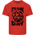 Football Its Game Day Soccer Kids T-Shirt Childrens Red