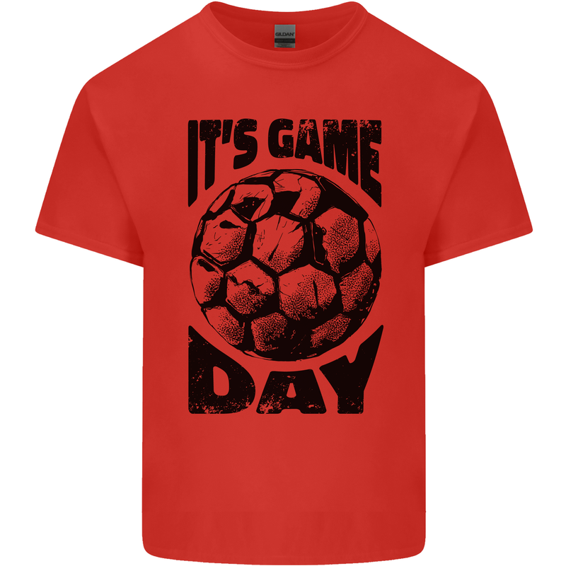 Football Its Game Day Soccer Kids T-Shirt Childrens Red