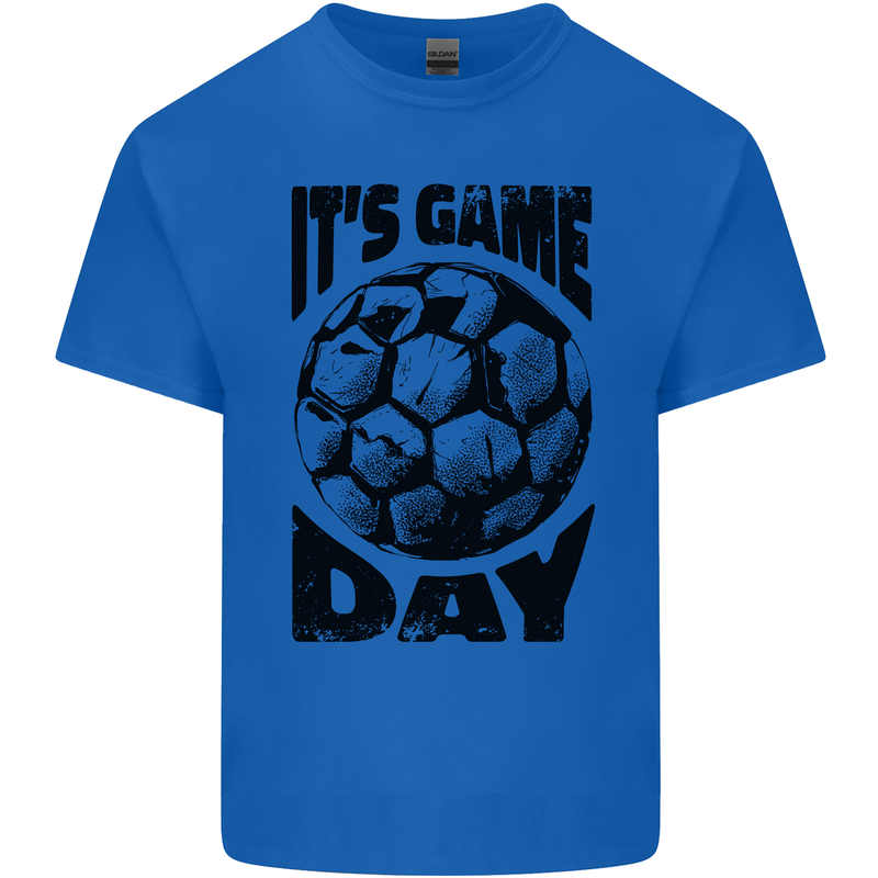 Football Its Game Day Soccer Kids T-Shirt Childrens Royal Blue