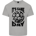 Football Its Game Day Soccer Kids T-Shirt Childrens Sports Grey