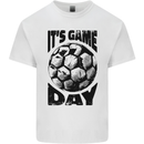 Football Its Game Day Soccer Kids T-Shirt Childrens White