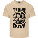 Football Its Game Day Soccer Mens Cotton T-Shirt Tee Top Sand